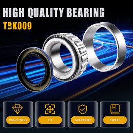 XiKe 2 Set Fits 5,200-6,000 lb Axles Trailer Wheel Hub Kit, 25580/25520 ＆ LM67048/LM67010 Bearings, 21333TB, 22333TB /10-10, 10-36 Seal and Cotter Pin.