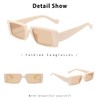Dollger Retro Rectangle Sunglasses Women Men Sunglasses Trendy 90’s Vintage