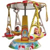O012 Tin Toy Ornament Carousel Merry Go Round Christmas Tree