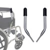 Wheelchair Brake Handle Extenders for 5/8" Tips - Upgrade Flat