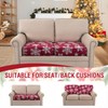 Smarcute Christmas Sofa Covers Fleece Couch Cushion Covers Stretch Chair