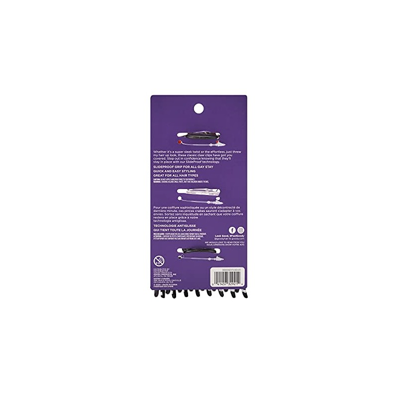 Goody Classics Medium Spiral Claw Clip 3 ea
