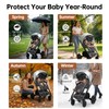 Stroller Rain Cover Compatible with Nuna Stroller, Universal Waterproof Windproof