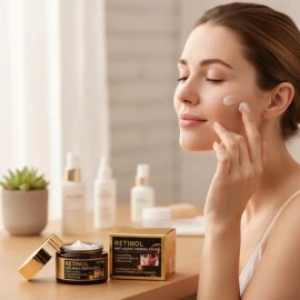 Crema Facial Mopoyat Retinol 50ml Antiarrugas Hipoalergénica Día Noche