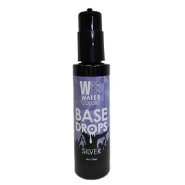 Watercolors Base Drops, Water-Based Formula with Nano-Pigments for Ultimate Versatility in Fashion Color Maintenance, Temporary Hair Dye Color Booster, Cruelty-Free, 4 oz, SILVER