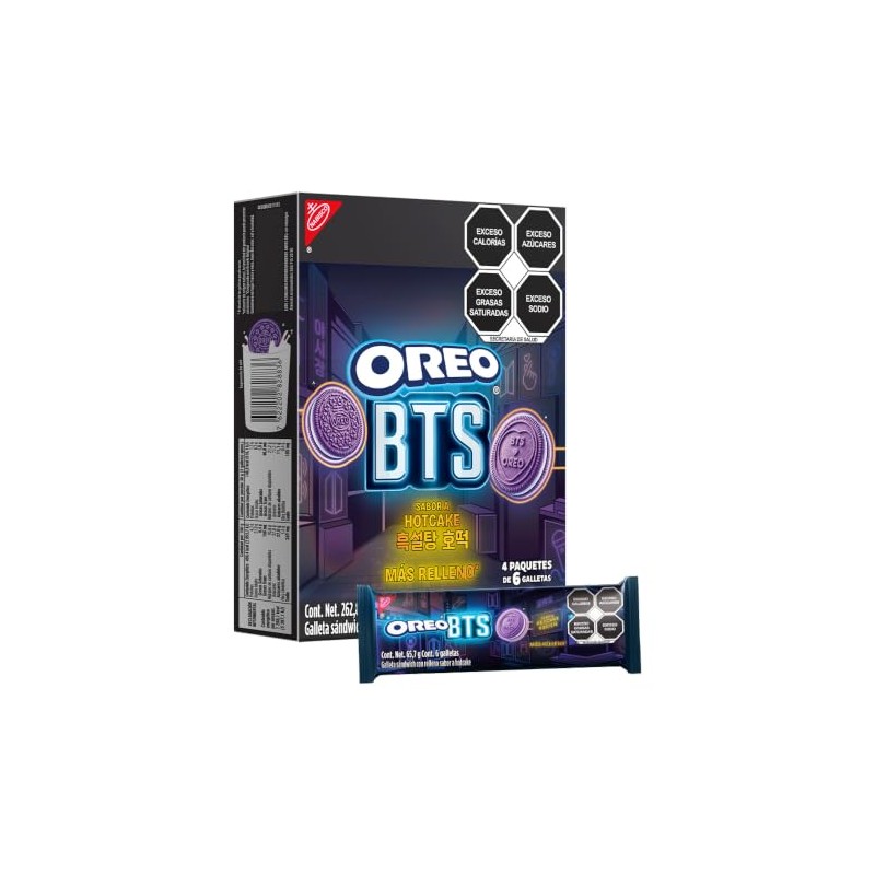 Galleta Oreo BTS sabor a Hotcake edición limitada 4 paquetes