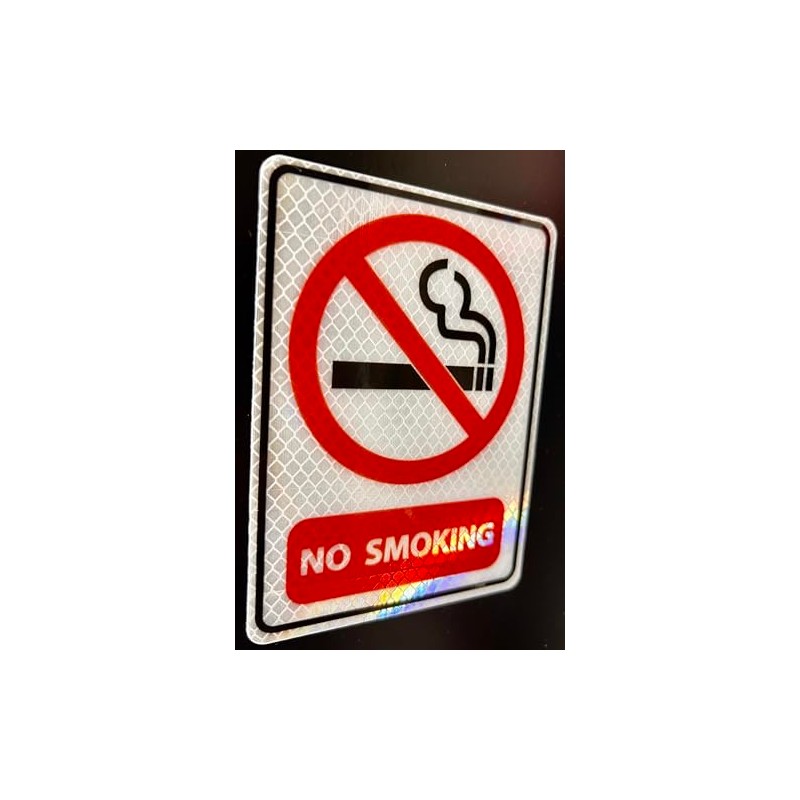 4x5 High Intensity Diamond Grade Reflective No Smoking Sign, Industrial