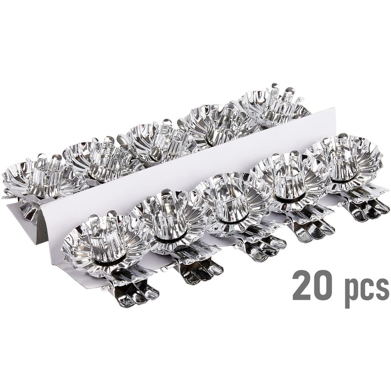BRUBAKER 20 Pack Tree Candle Holders for Christmas Tree -