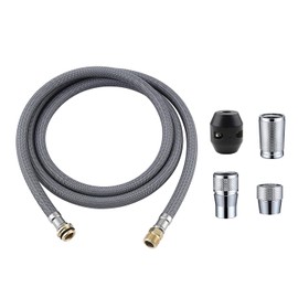 Kitchen Faucet Parts Pull out Faucet Hose Compatible for Grohe 48293000 Flexible Shower Hose Replacement With Weight Ball and 3 Connectors