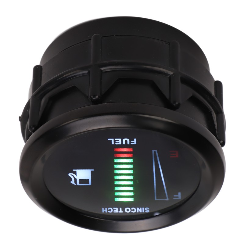 52mm Oil Fuel Level Gauge Meter Indicator LED Flashing Reminder