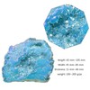 Amogeeli Irregular Titanium Coated Crystal Geode Cluster Mineral Specimen Decoration