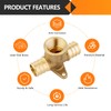 4-Pack HeSun Pex-b Fittings, 3/4" PEX x 3/4" PEX x