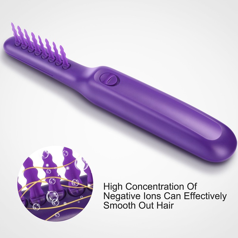 Electric Detangling Comb Wet Dry Dual Use Negative Ion Massage