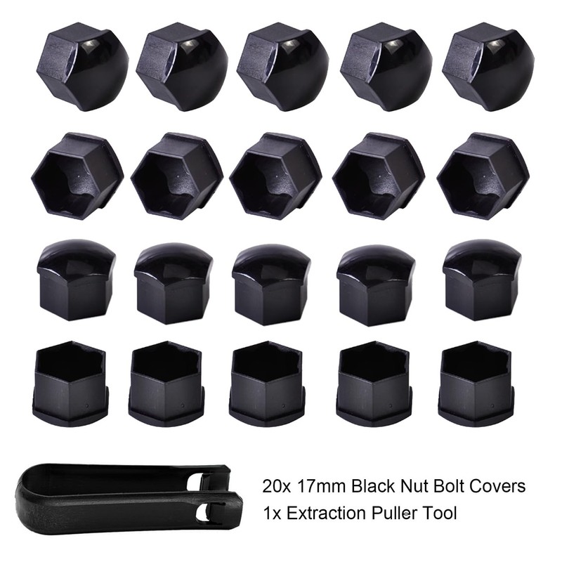 Kalmaegee 20PCS 17MM Wheel Nut Covers Universal Car Wheel Lug
