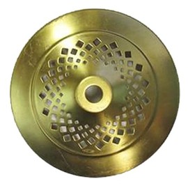 4.25 Inch Round Vented Solid Brass Vase Cap for Lamps, Fixtures, & Lamp Making