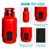 5pcs Gas Level Indicator Portable Magnetic Propane Fuel Level Indicators