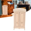 Dollhouse Miniature Wardrobe 1/12 Scale Double Door Dolls House Closet