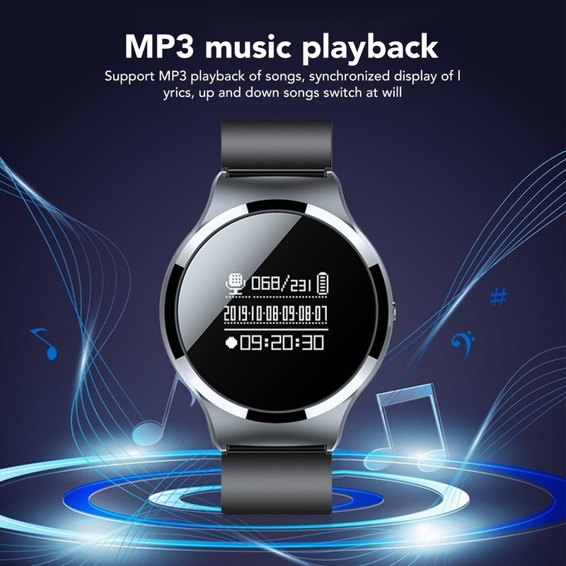 Voice Recorder Watch, Digital Voice Activated Recorder Bracelet, MP3 Player
