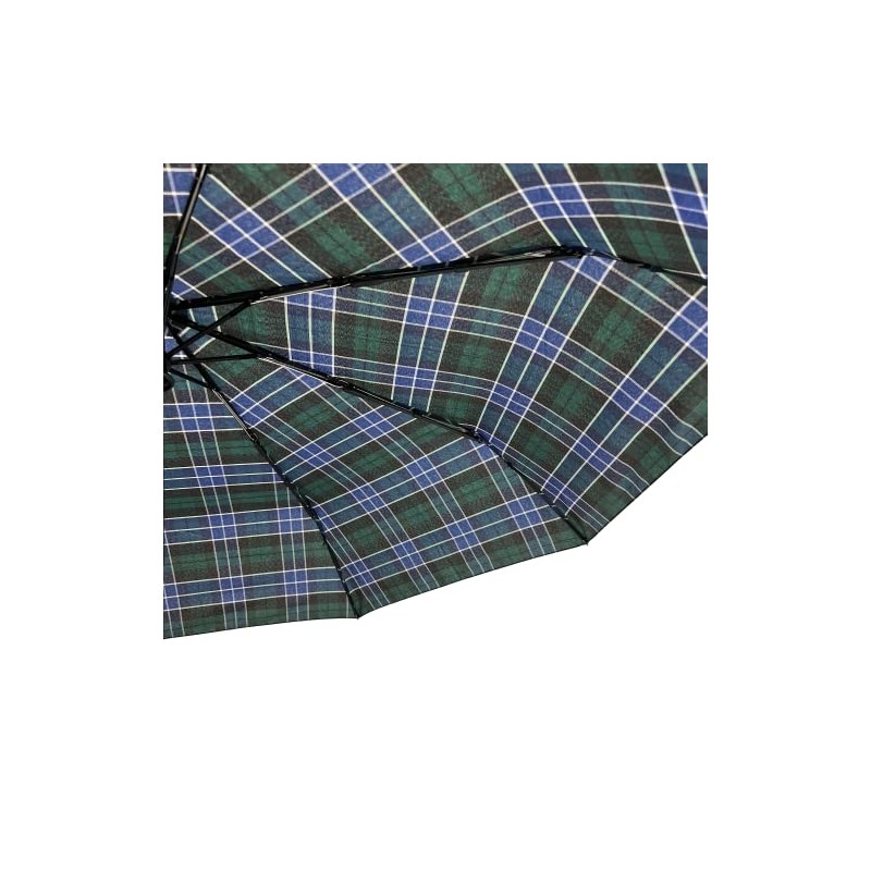 Soake Everyday Tartan Folding Umbrella Green