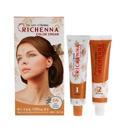 Richena 리체나염색약 리체나칼라크림 세화염모제 유료 [5N (자연갈색)] Richena Hair Dye Richena Color Cream Semi-Permanent Hair Color Paid [5N (Natural Brown)]