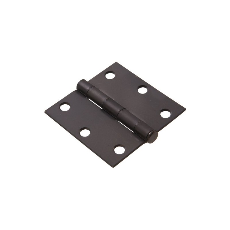 Hardware Essentials 852825 Residential Square Corner Door Hinges with Removable