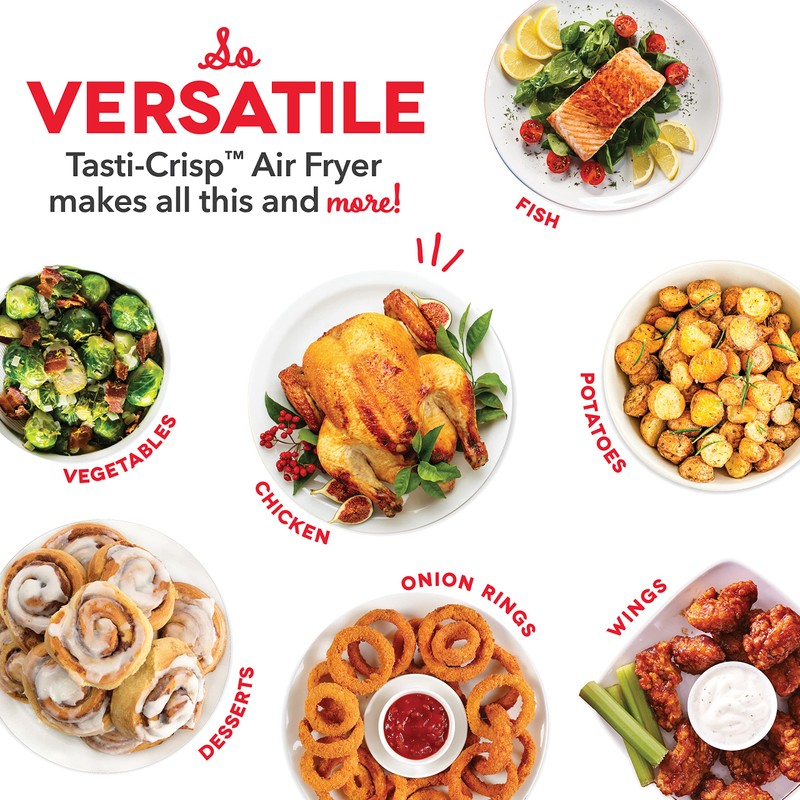 DASH Tasti-Crisp™ Electric Air Fryer Oven, 2.6 Qt., Teal –