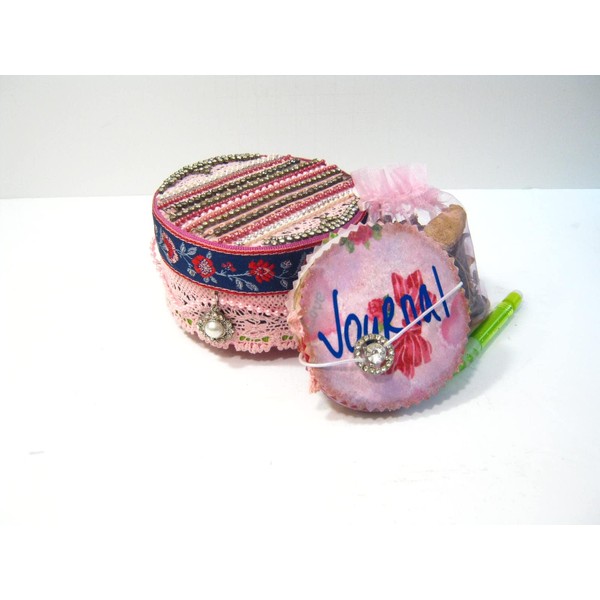 Inspirational Keepsake Trinket Box for Jewelry and Mementos w/Mini Journal