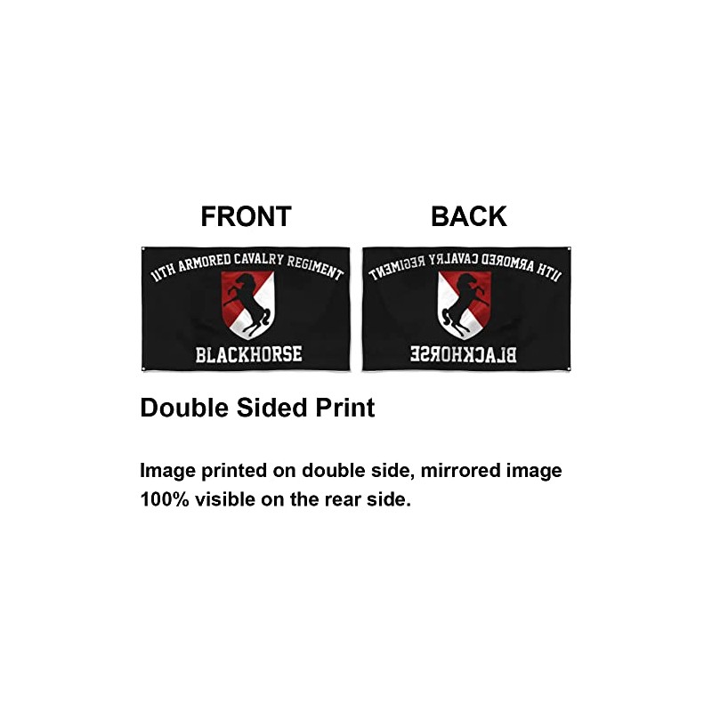 Fyon 11th Armored Calvary Regiment Flag 3x5Feet Blackhorse Flag Banner