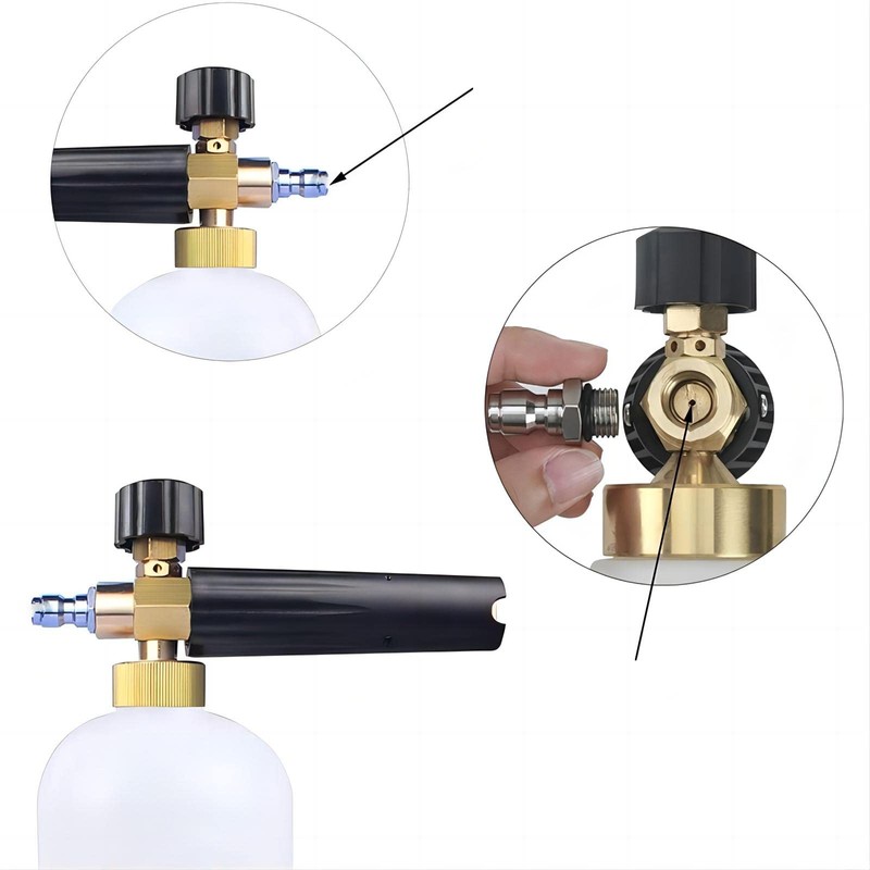 2 Pieces 1.1 mm Foam Cannon Orifice Nozzle and 2