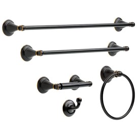 DELTA Windemere Towel Hook, Oil Rubbed Bronze, Bathroom Accessories, 70035-OB