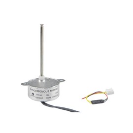 CHANCS TYC-40 Synchronous Gear Motor DC 12V 5RPM CW/CCW Inner-Screw Shaft Length 7.4cm Electric Motor for Christmas Decoration fiber optic lights