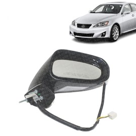 Vantage Auto Parts - Power Heated Mirror Compatible with Lexus IS250 IS350 2009-2013 | DIRECT REPLACEMENT | Passenger Side | Primed | Glass | 8791053550 | LX1321115