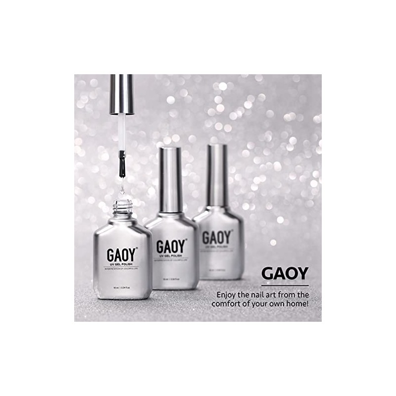 GAOY - Capa superior de gel para esmalte de uñas