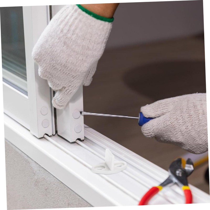Ciieeo 2pcs Barn Door Guide Stopper Floor Track Stop Supply