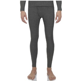 Rocky Men's Thermal Bottoms (Long John Base Layer Underwear Pants) Insulated for Outdoor Ski Warmth/Extreme Cold Pajamas (Melange Grey - XX-Large)