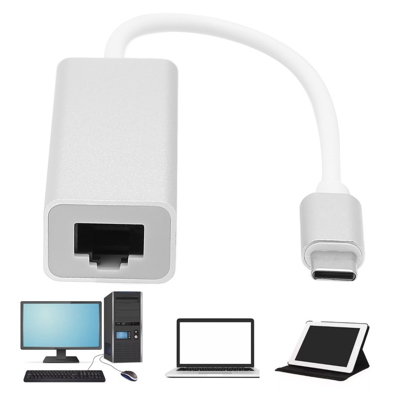 Type C to RJ45 Adapter 100M 1000M Drive Free Hot