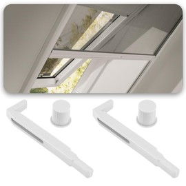SG Store Pack of 2 Roof Window Cleaning Latches Replacement with Nut for Attaching When Cleaning Roof Windows Compatible with Velux GGU GPU GHU Grey
