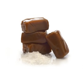 AvenueSweets - Handcrafted Individually Wrapped Soft Caramels - 8 oz Bag - Sea Salt