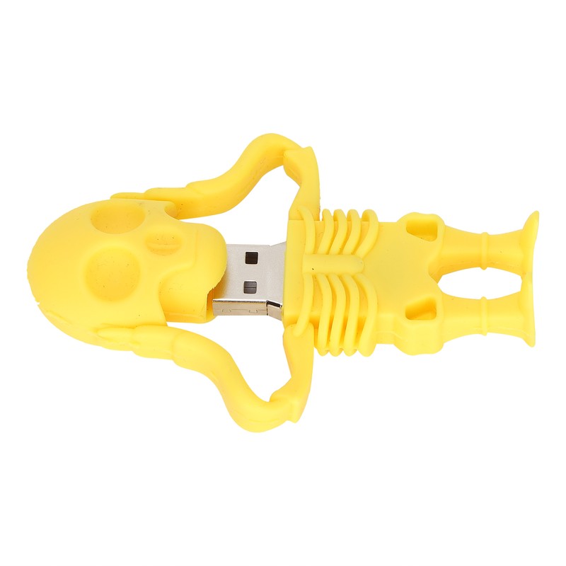 Cartoon U Disk Yellow Skull Appearance High Speed Bulk Storage
