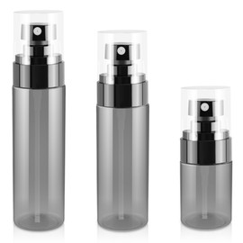 GIVITASOT 3Pack Small Spray Bottle, Black Plastic Fine Mist Mini Spray Bottles, Empty Refillable Travel Spray Bottle, Mister Spray Bottle for Hair, Cleaning, Salons, Planting, Skin Care