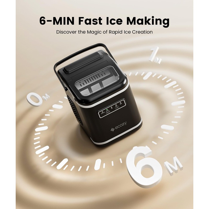 ecozy Smart Ice Maker, Portable Ice Makers Countertop with App