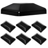 TonGass (6-Pack, Black) 4x6 (3 5/8"x 5 5/8") Wood Fence
