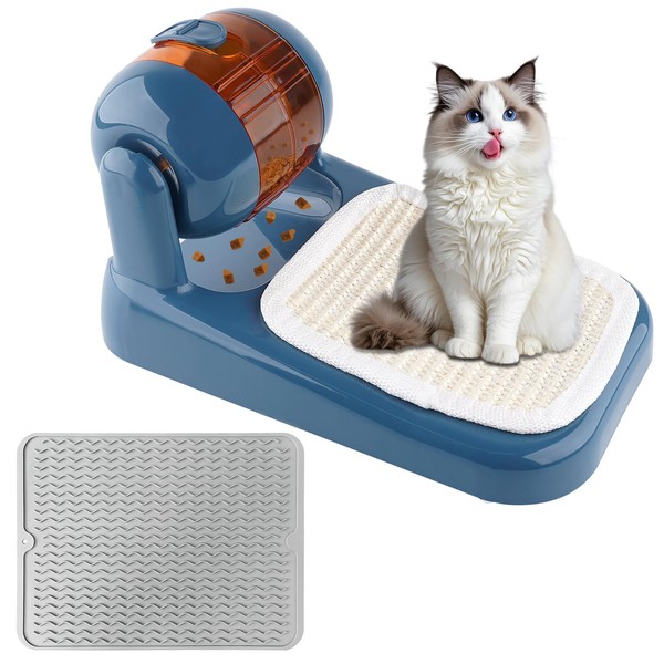 Cat Puzzle Feeder,Adjustable Difficulty Interactive Cat Food Treat Dispenser,Slow Feeder