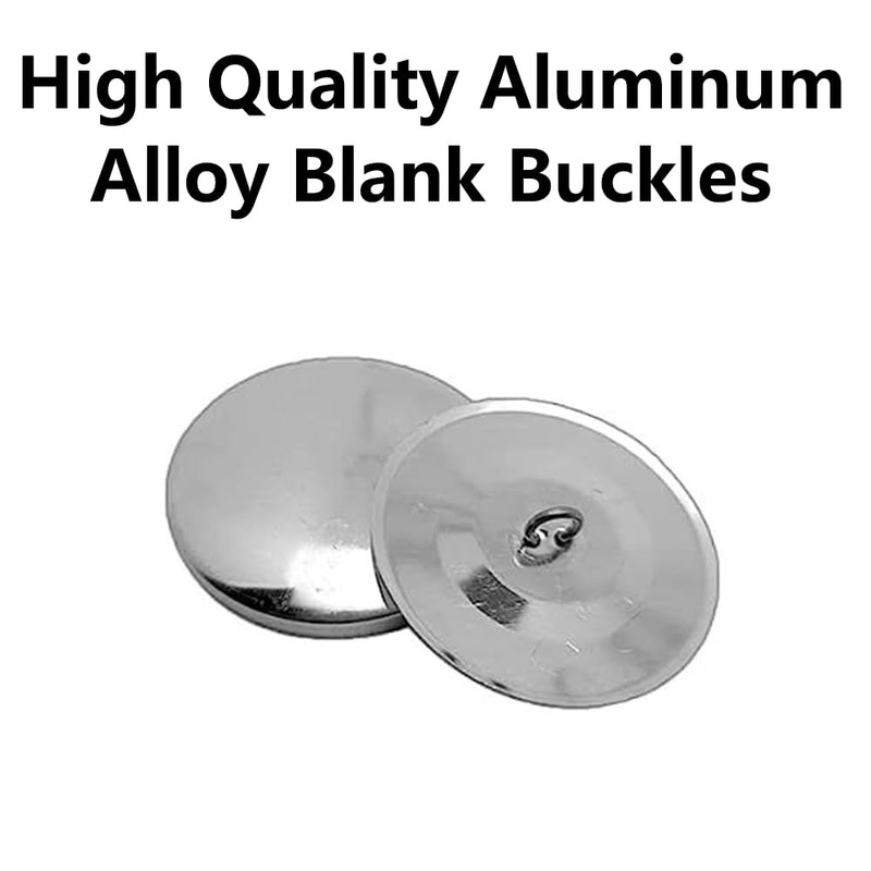 20 Set Cover Buttons Set, Cloth Bag, Round Button Base,