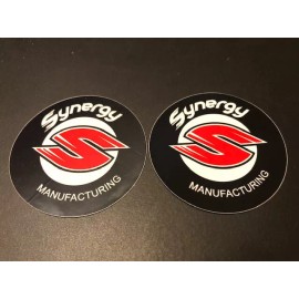 Raceline NEW Synergy Manufacturing decals 2PC SET  2.5" stickers