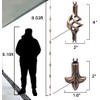 Gutter House Rain Chain, Spiral Gutter Chain 8.5ft, Copper Rain