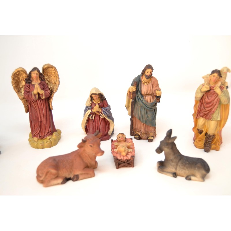 Z1 10 x Christmas Figurines 12.5cm Nativity Figures Animals Nativity