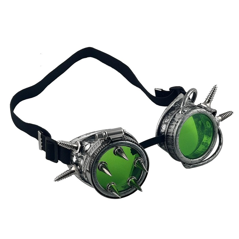 Gothic Steampunk Victorian Style Goggles with Spike