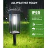 BITPOTT Bright Solar Lights Outdoor Waterproof IP65, 4 Pack Pathway