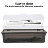 Rainmae 3Pcs Flatware Tray with Lid and Drainer, Large Plastic
